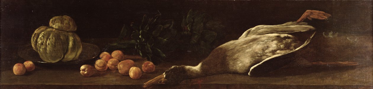 Stilleben med en and, 1863 av François Bonvin