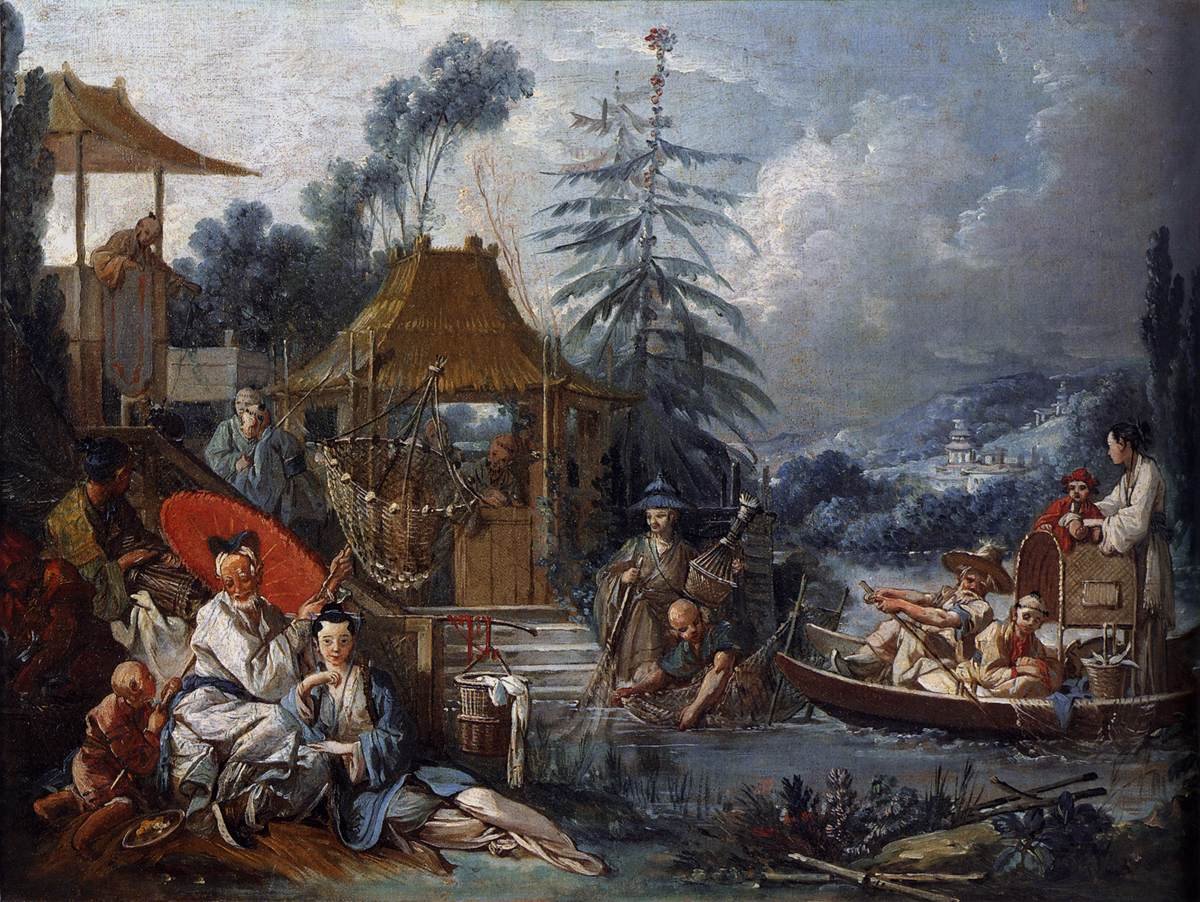 Kinesisk fiske av François Boucher