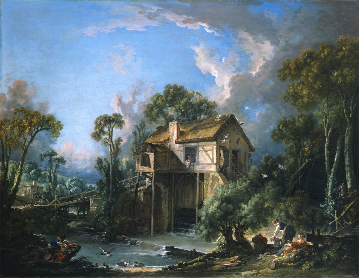 Mølle på Charenton av François Boucher