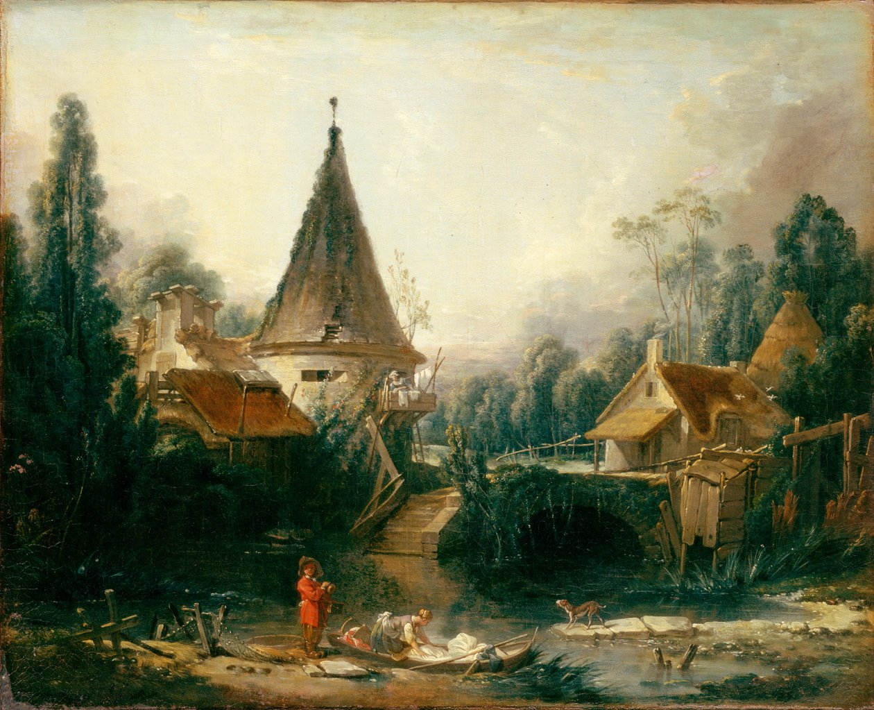 Landskap nær Beauvais av François Boucher