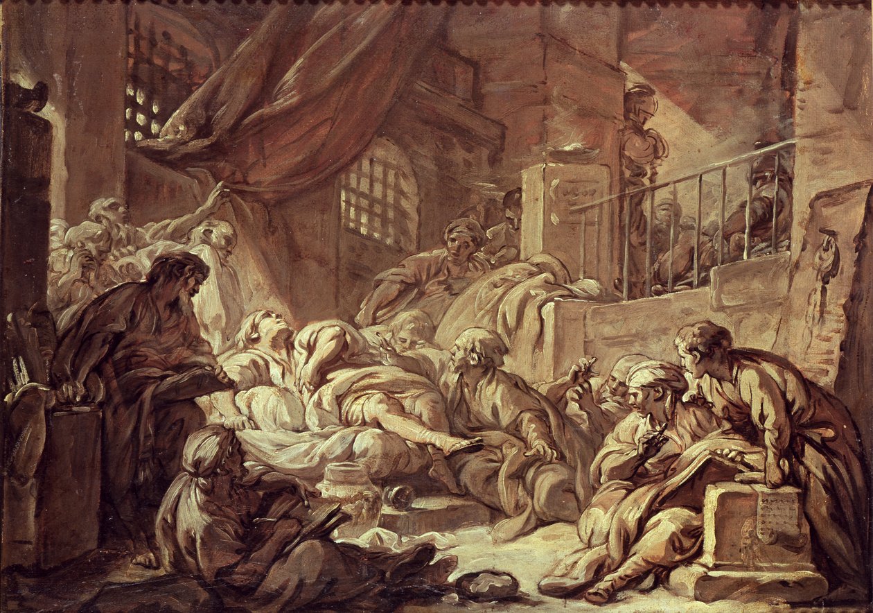 Studer for en fengselsscene av François Boucher
