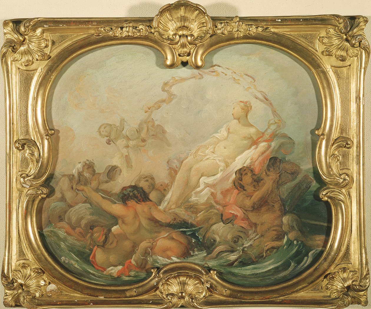 The Triumph of Venus, før 1758 (olje på kort) av François Boucher