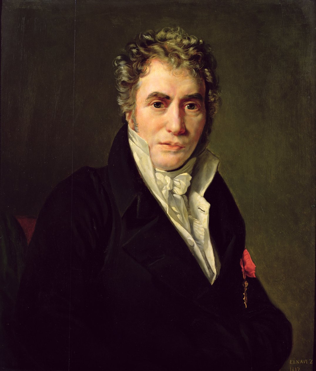 Jacques Louis David (1748-1825) 1817 av François Joseph Navez