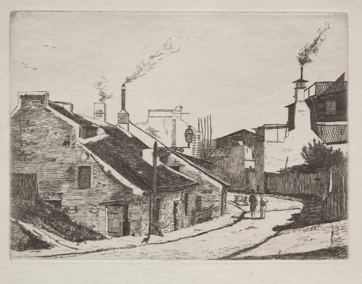Country Street i Alouette, 1861. av François Bonvin