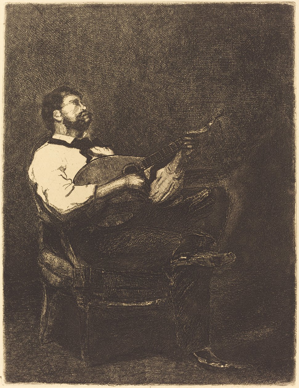 Gitarspiller av François Bonvin