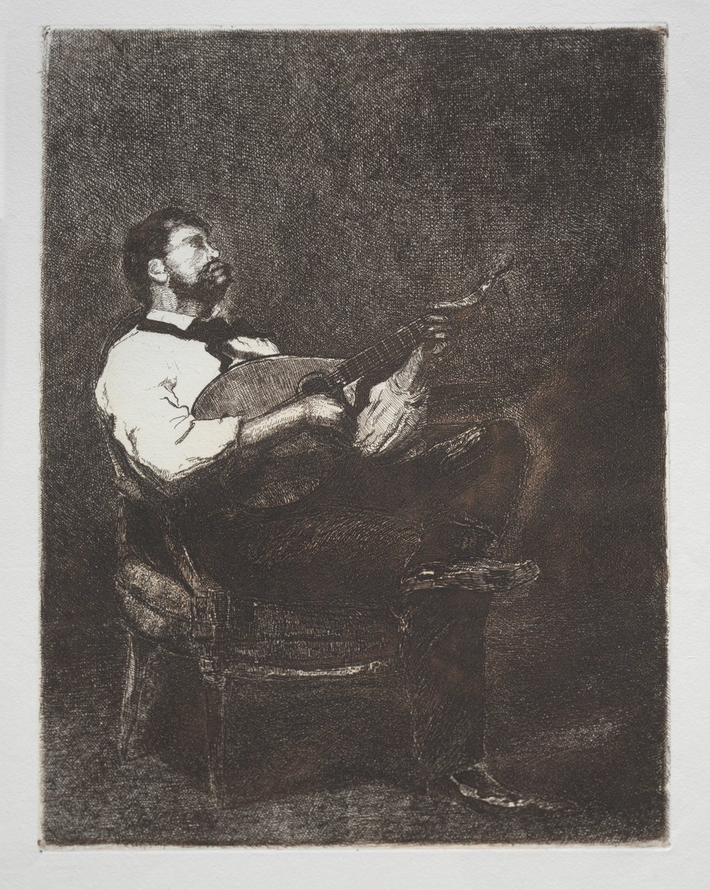 Gitarspiller, 1861. av François Bonvin