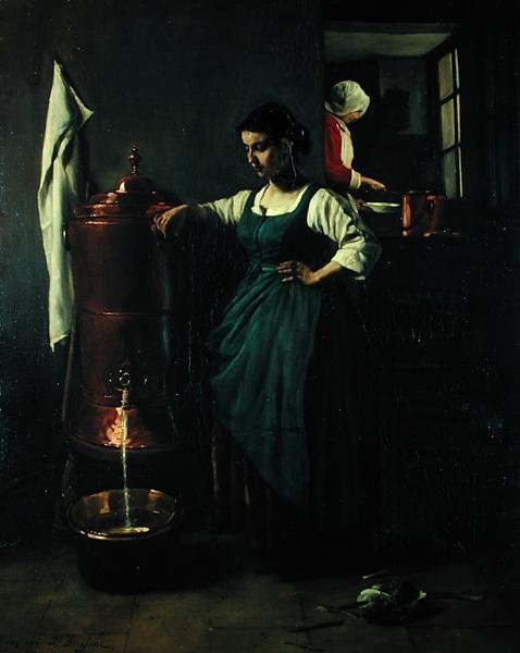 Kobberdrikkefontenen, 1861 av François Bonvin