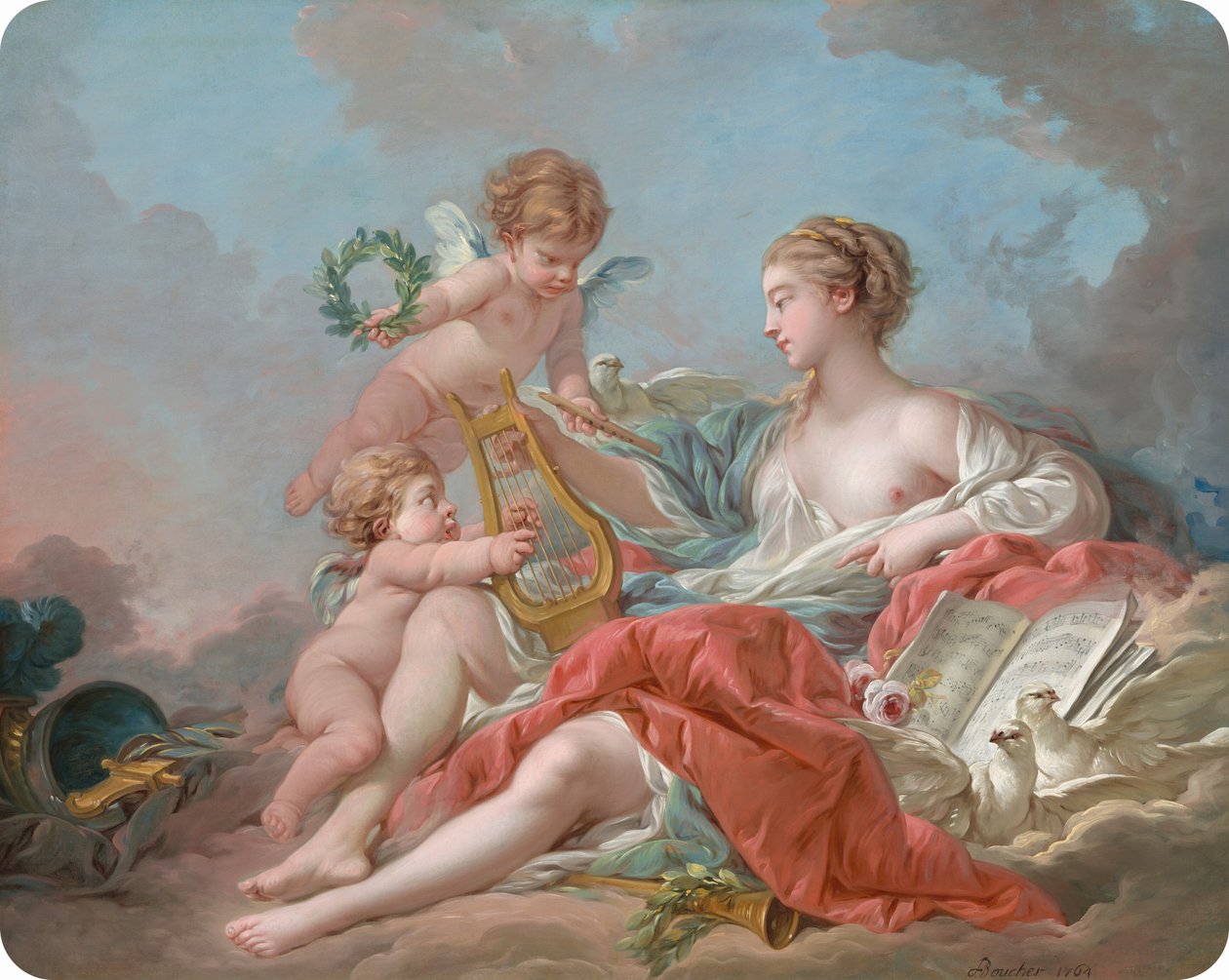 Allegory of Music, 1764. av François Boucher