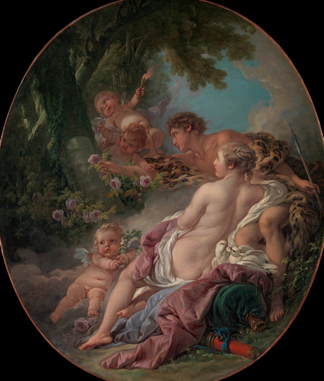 Angelica og Medoro, 1763. av François Boucher