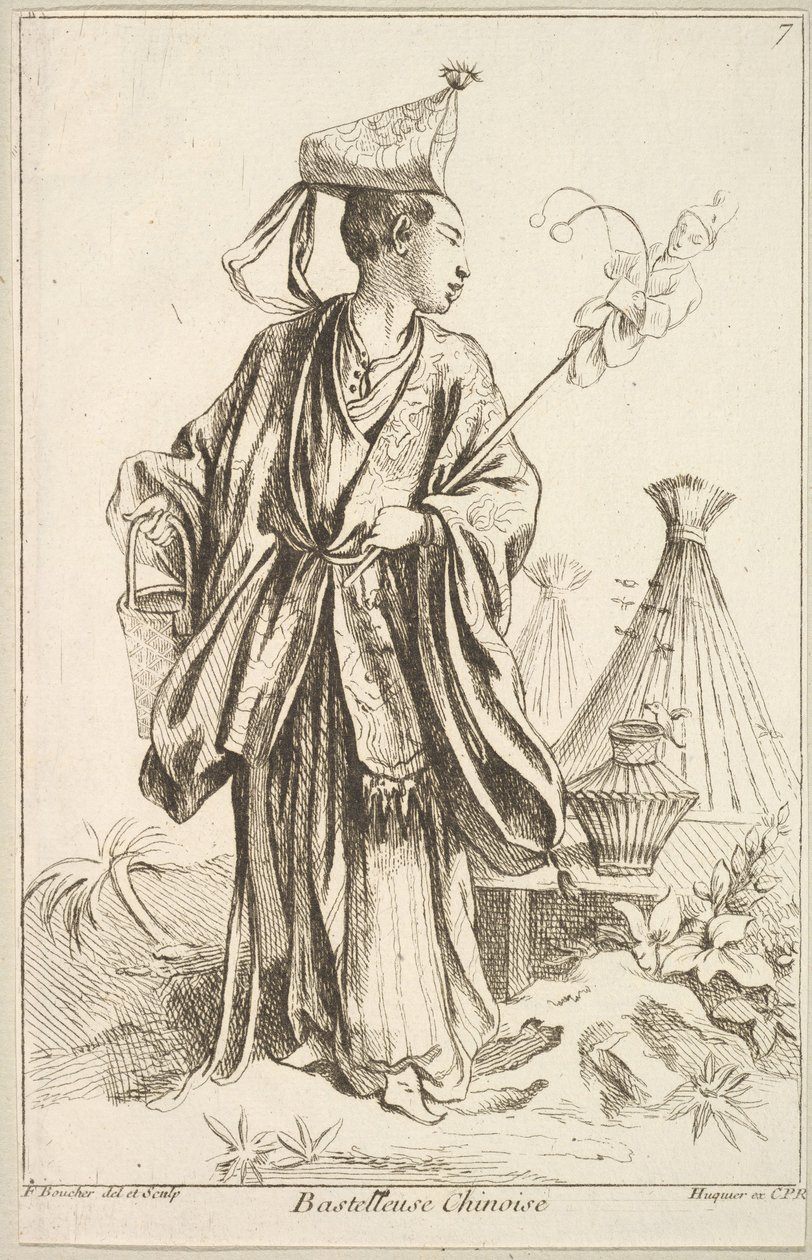 Kinesisk utøver, 1738-45. av François Boucher
