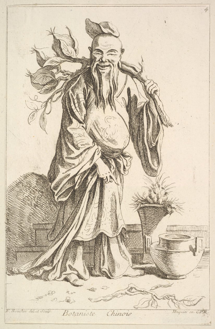 Kinesisk botaniker, 1738-45. av François Boucher