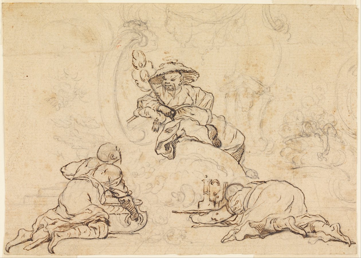 Design for Chinoiserie Ornament av François Boucher