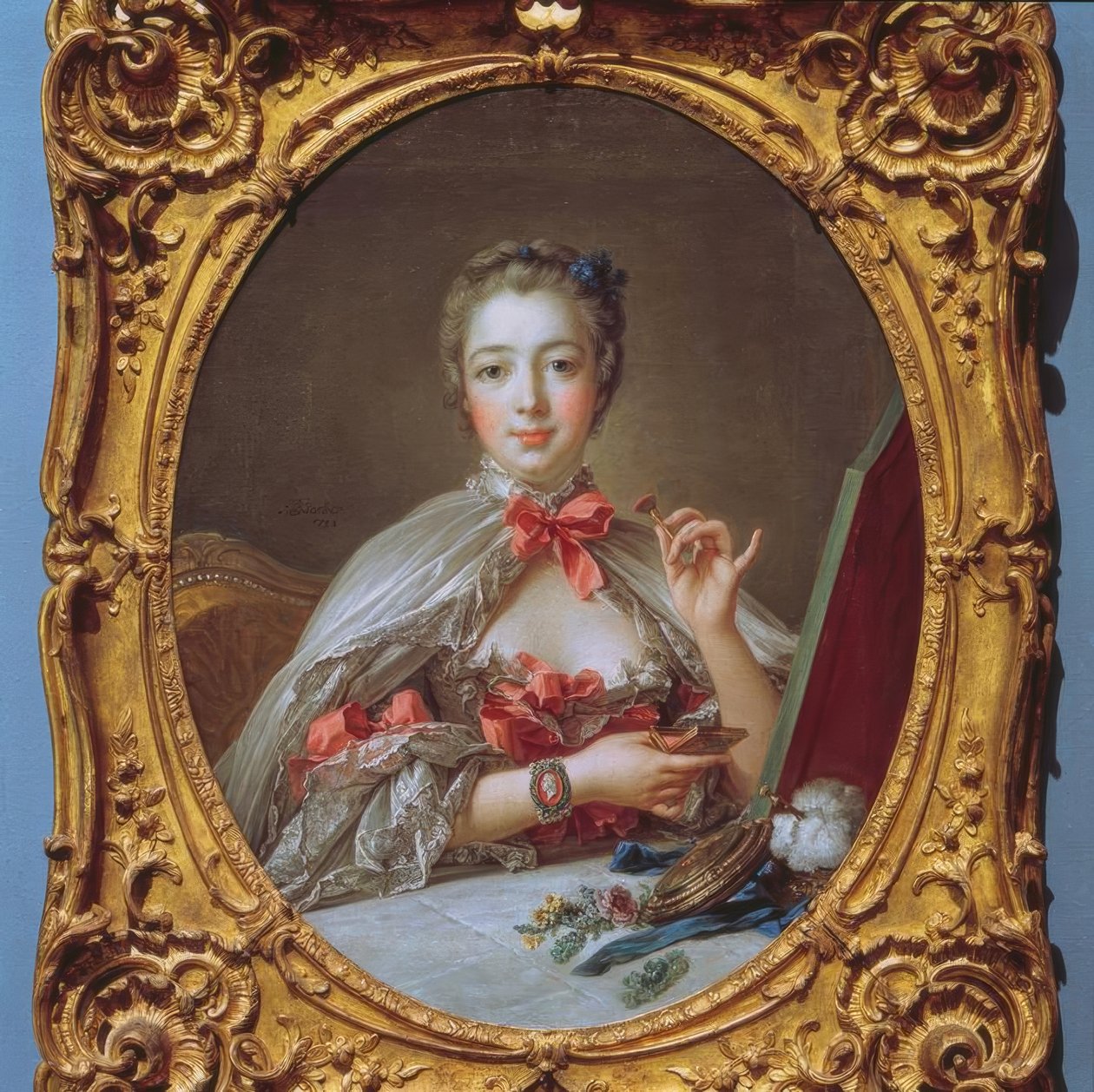 Madame de Pompadour på toalettet. av François Boucher