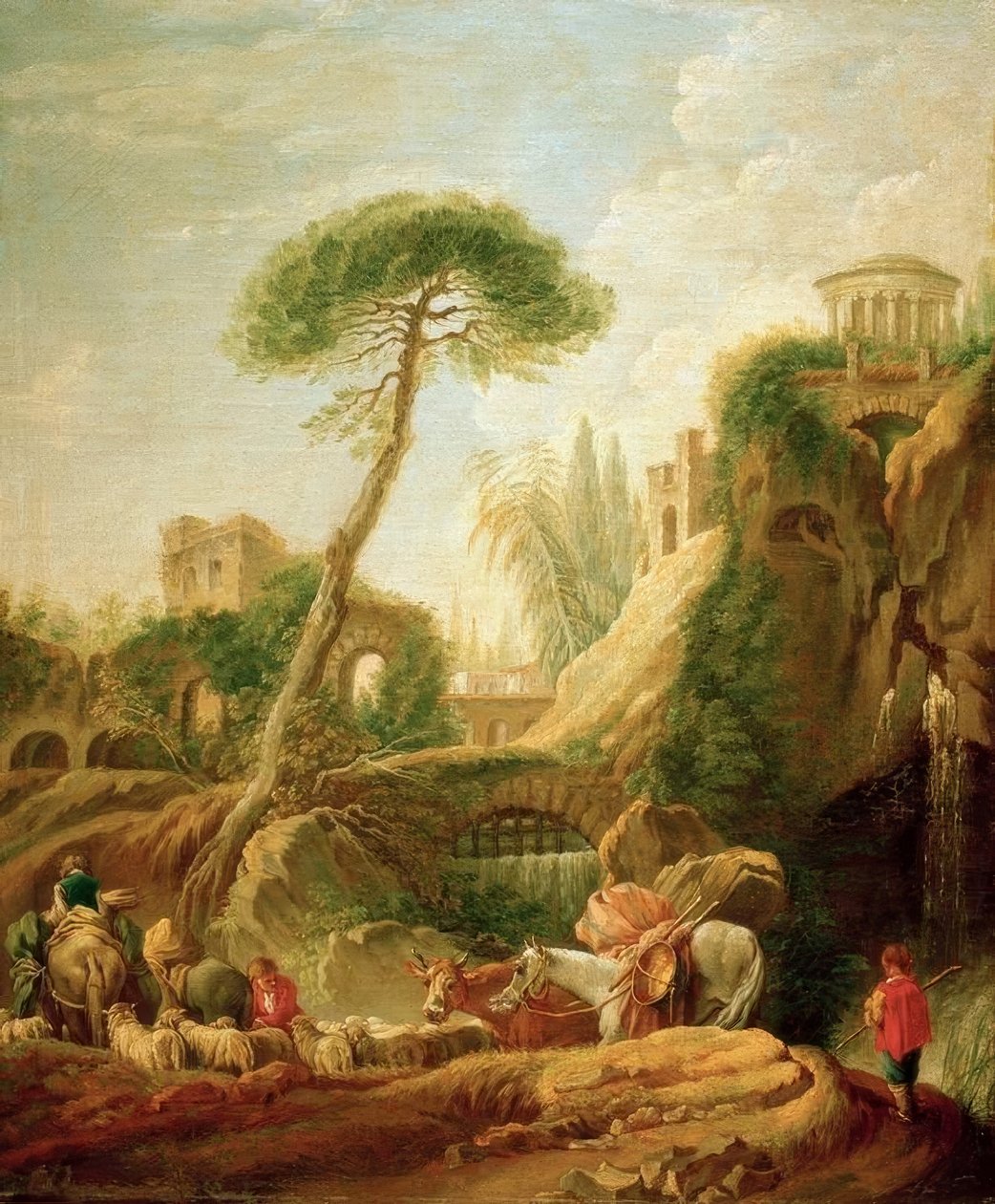 Fantasilandskap nær Tivoli av François Boucher