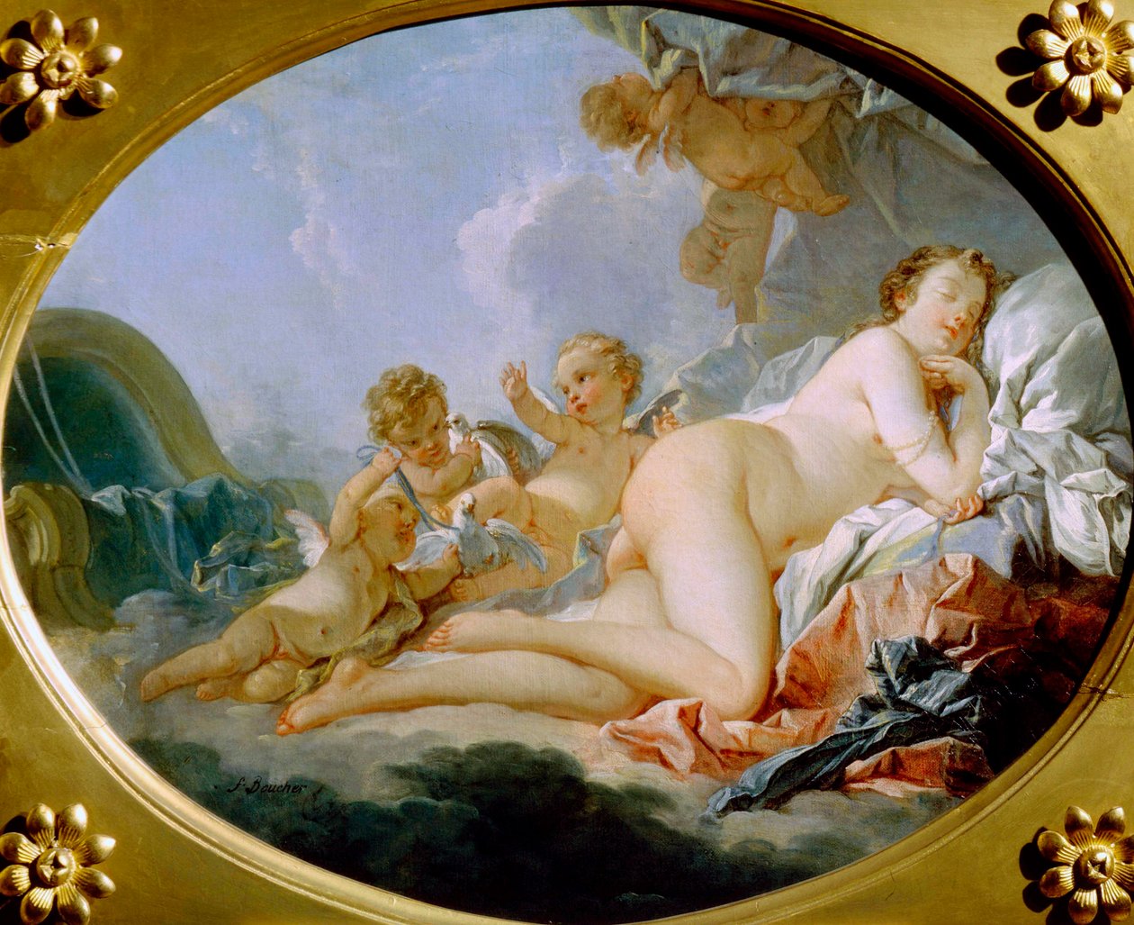 Sovende Venus, 1700-tallet. av François Boucher