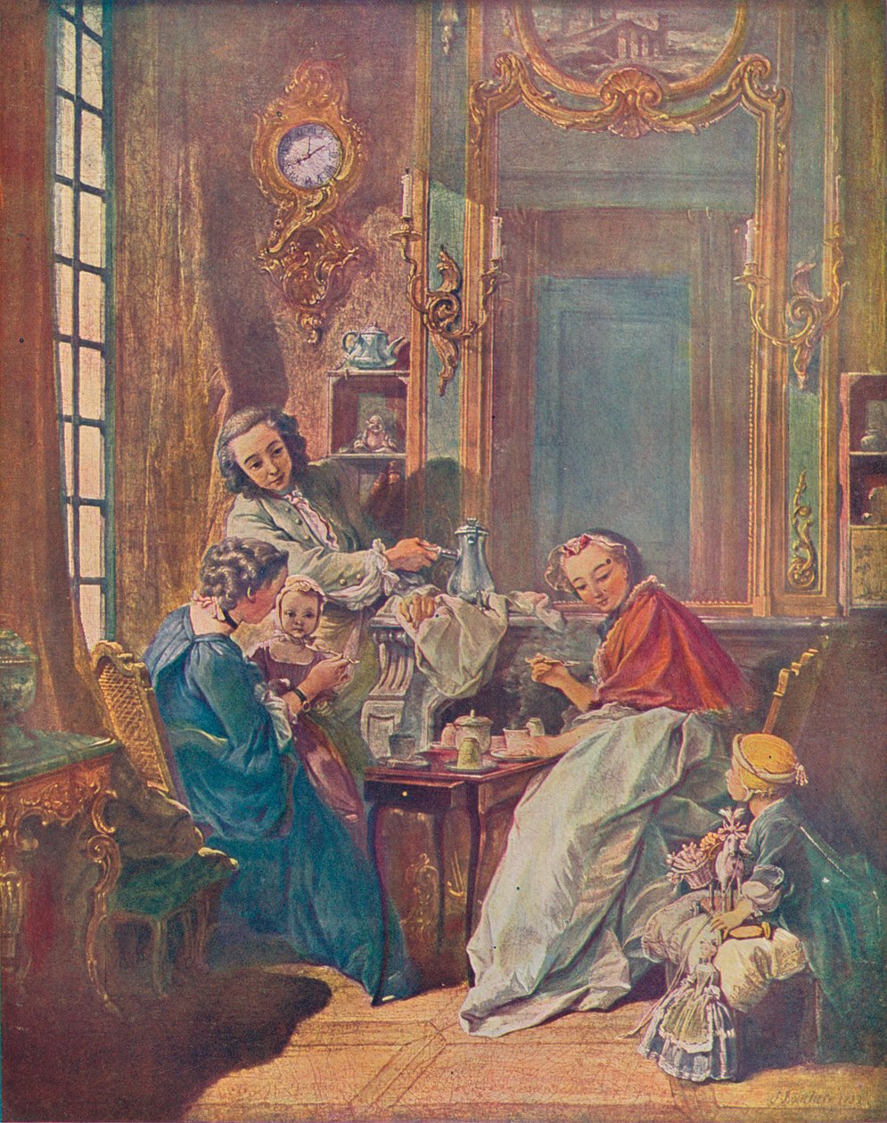 Ettermiddagsmåltidet, 1739 av François Boucher
