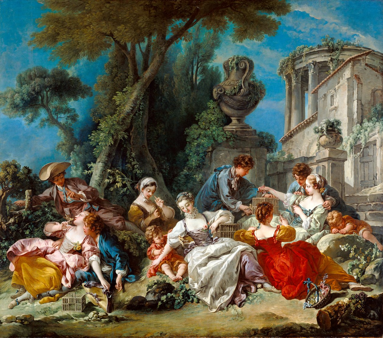 Fuglefangerne, 1748 av François Boucher
