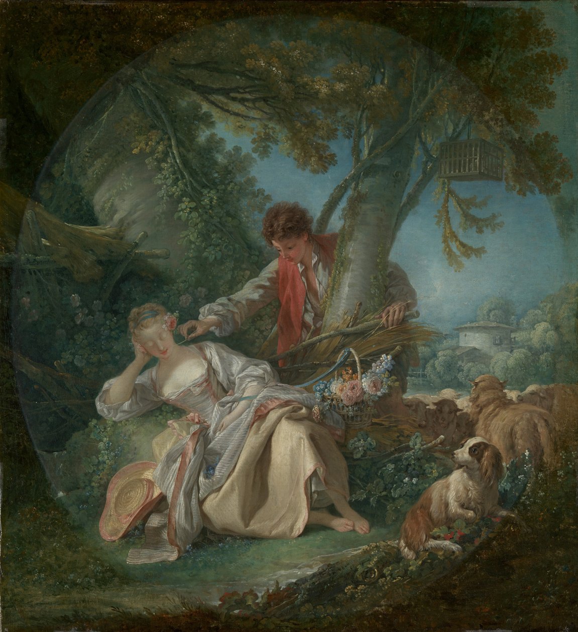The Interrupted Sleep, 1750 av François Boucher