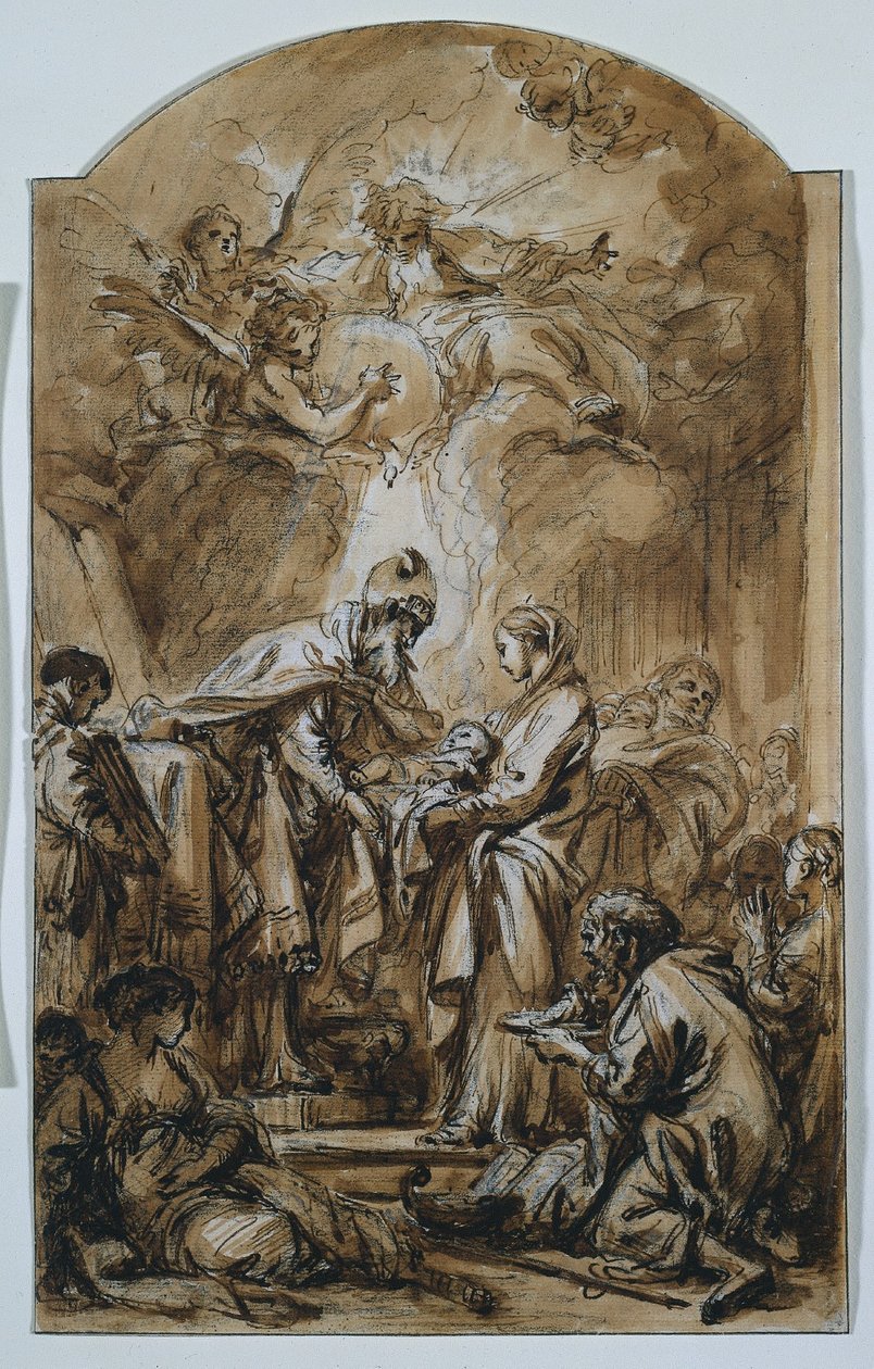 Presentasjonen i tempelet, ca. 1770. av François Boucher