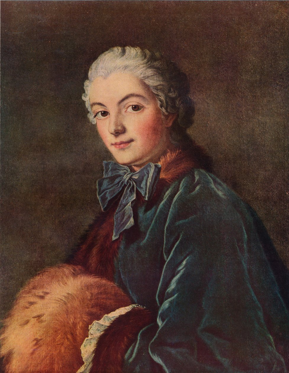 Young Lady with a Muff, c1750, 1938 av François Boucher