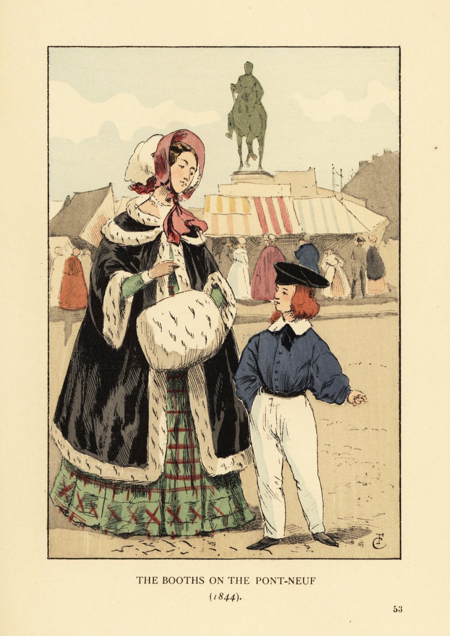 Bodene på Pont Neuf, Paris av François Courboin