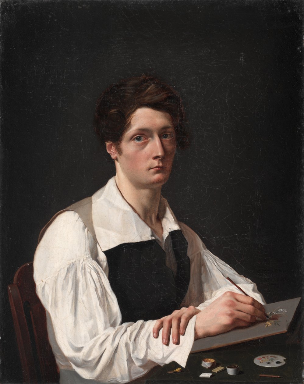 Selvportrett, 1824. av François LePage