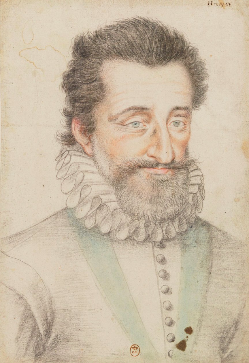 Tegnet portrett av kong Henry IV av François Quesnel