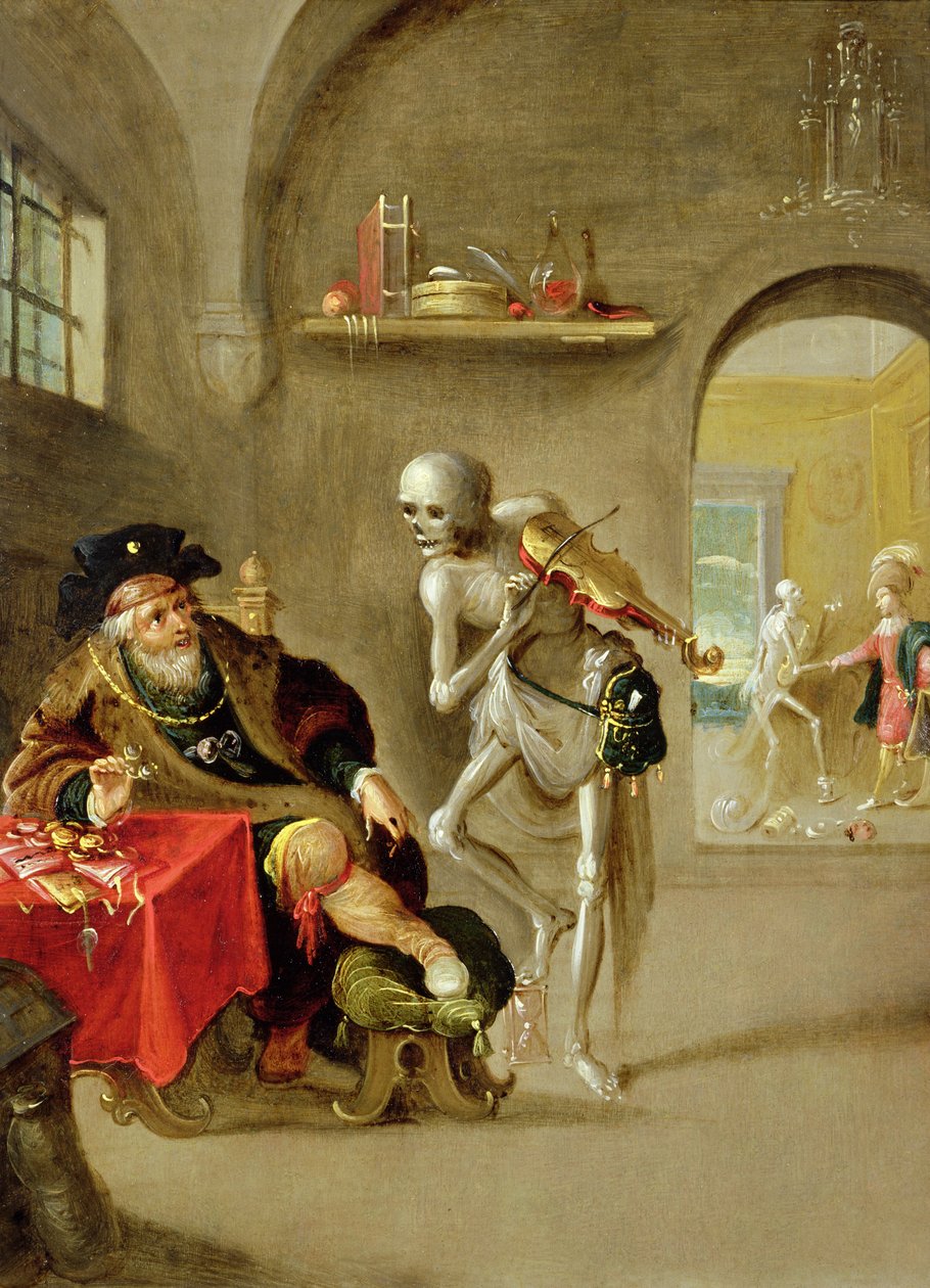 Dødsdansen (olje på kobber) av Frans II Francken the Younger