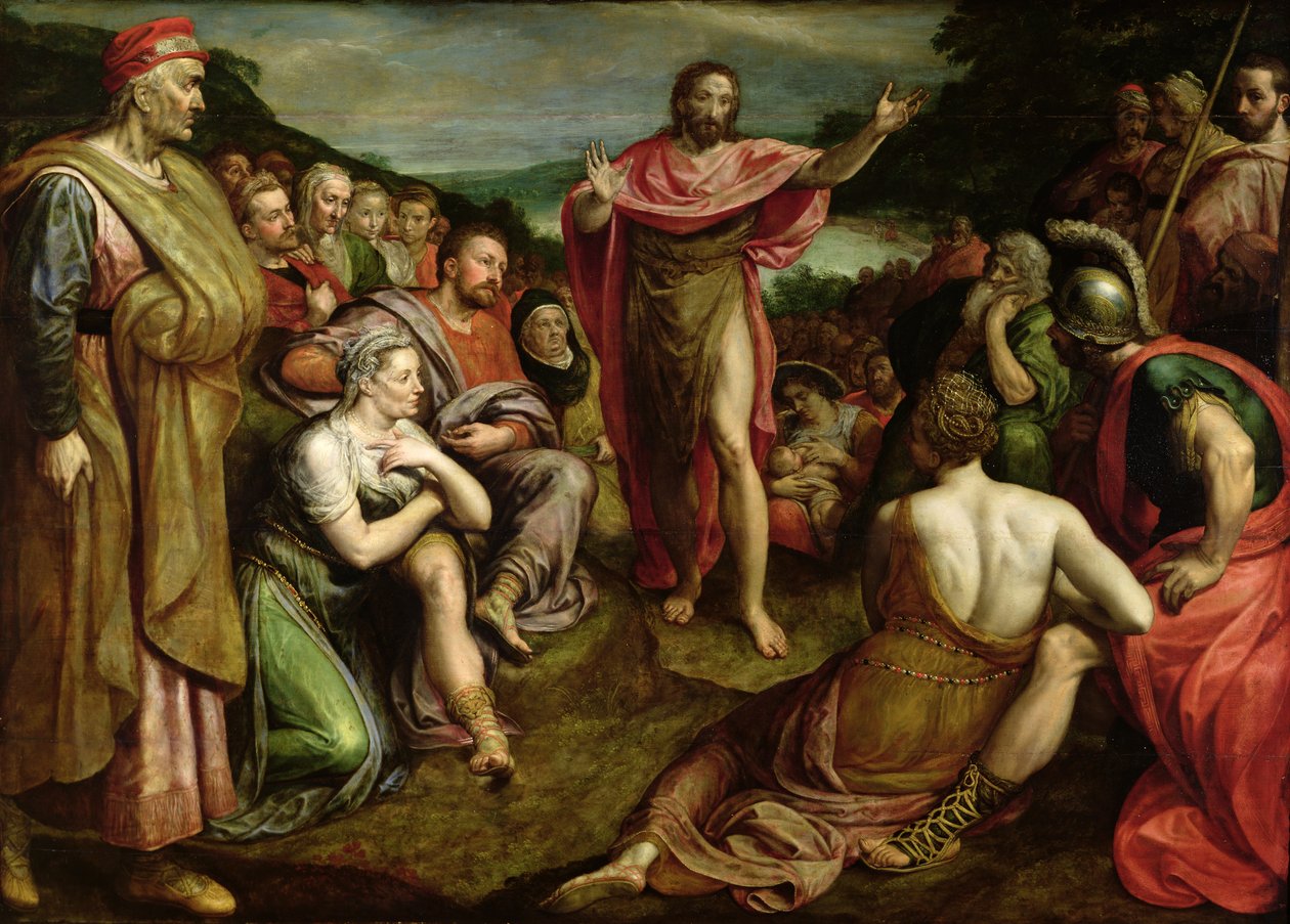 Preken av døperen Johannes av Frans Pourbus the Younger