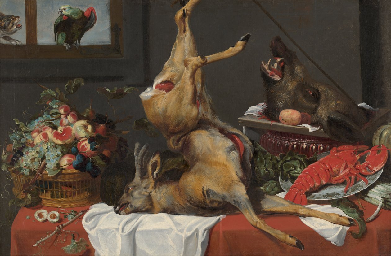 Stilleben med død hjort av Frans Snyders or Snijders