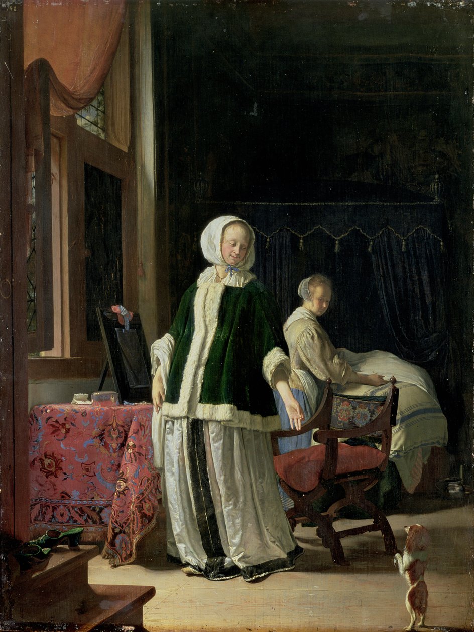 Morgentoalettet til en ung dame av Frans van Mieris