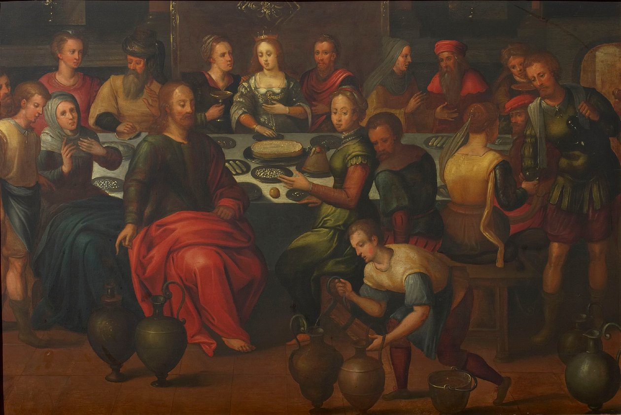 Bryllupsfesten i Kana. av Frans Francken the Elder