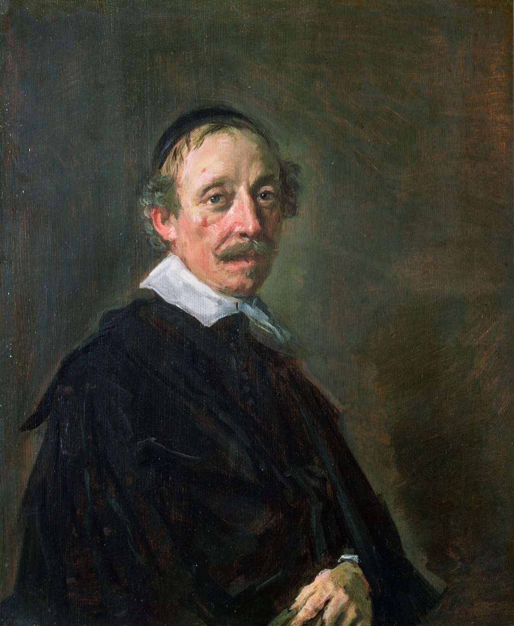 Portrait of a Preacher, ca. 1658-60 (panel) av Frans Hals