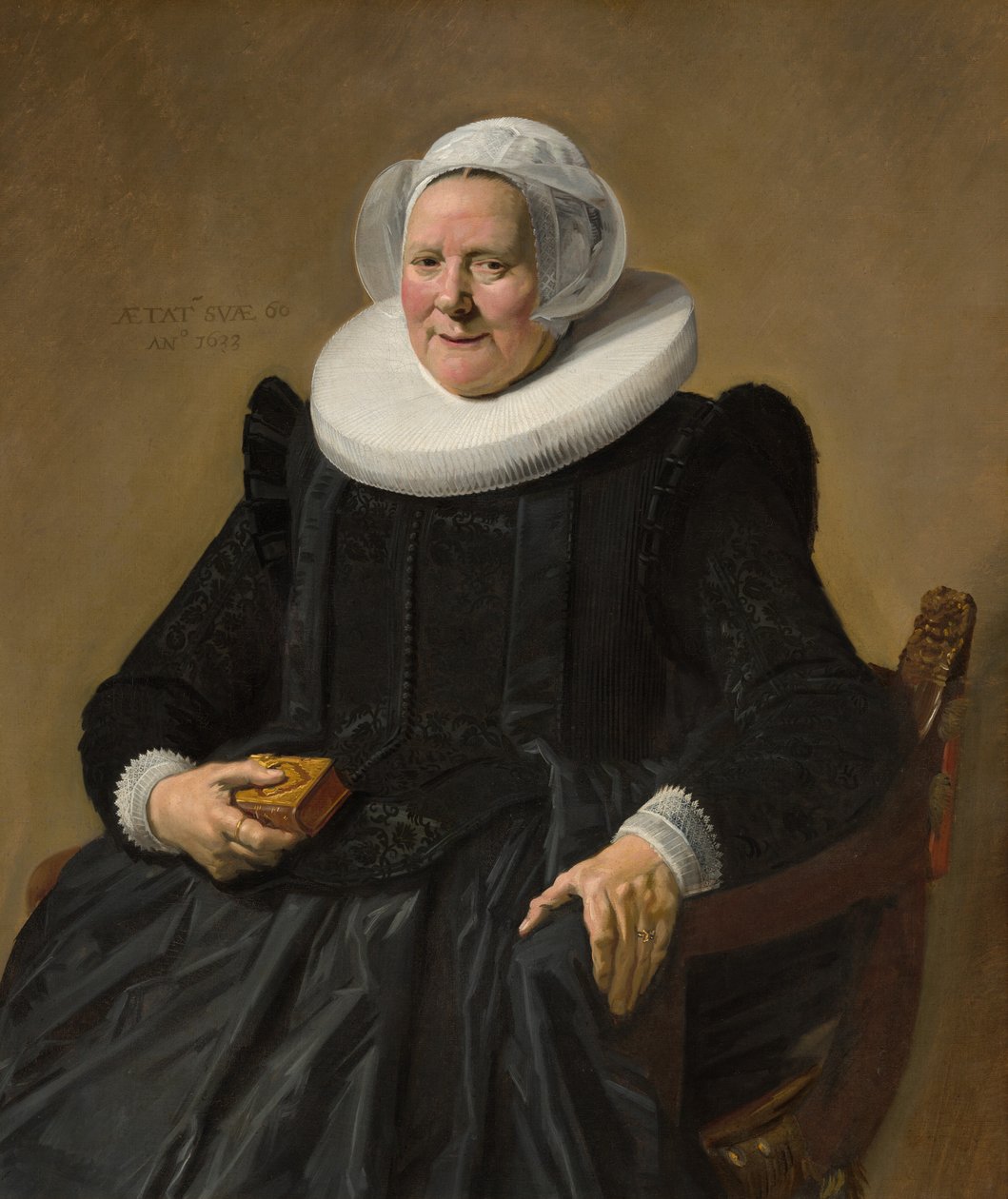 Portrett av en eldre dame, 1633. av Frans Hals