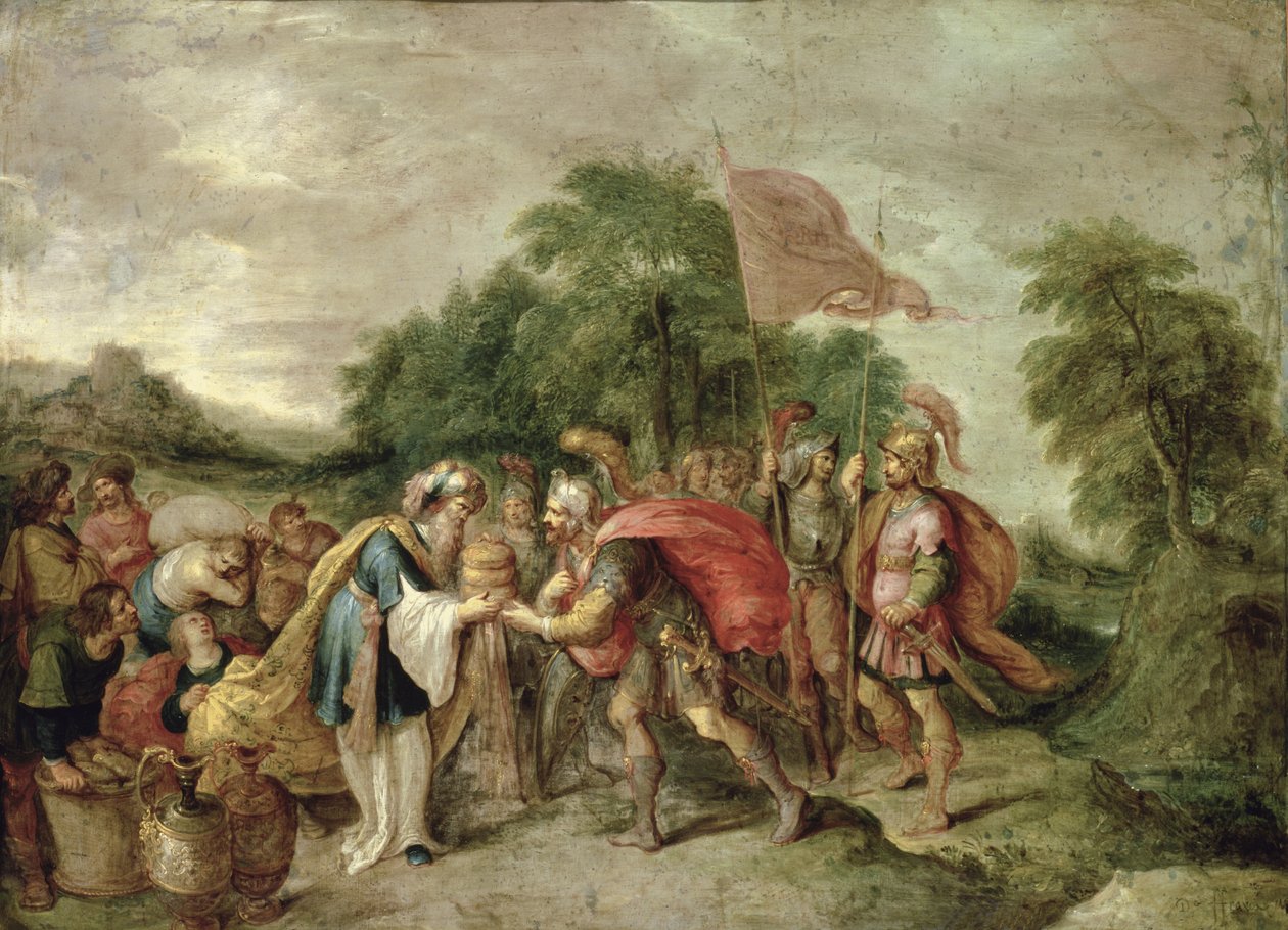 Møtet mellom Abraham og Melkisedek av Frans II Francken