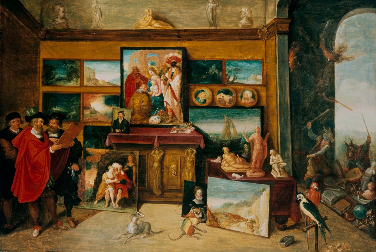 Galleri interiør av Frans II the Younger Francken