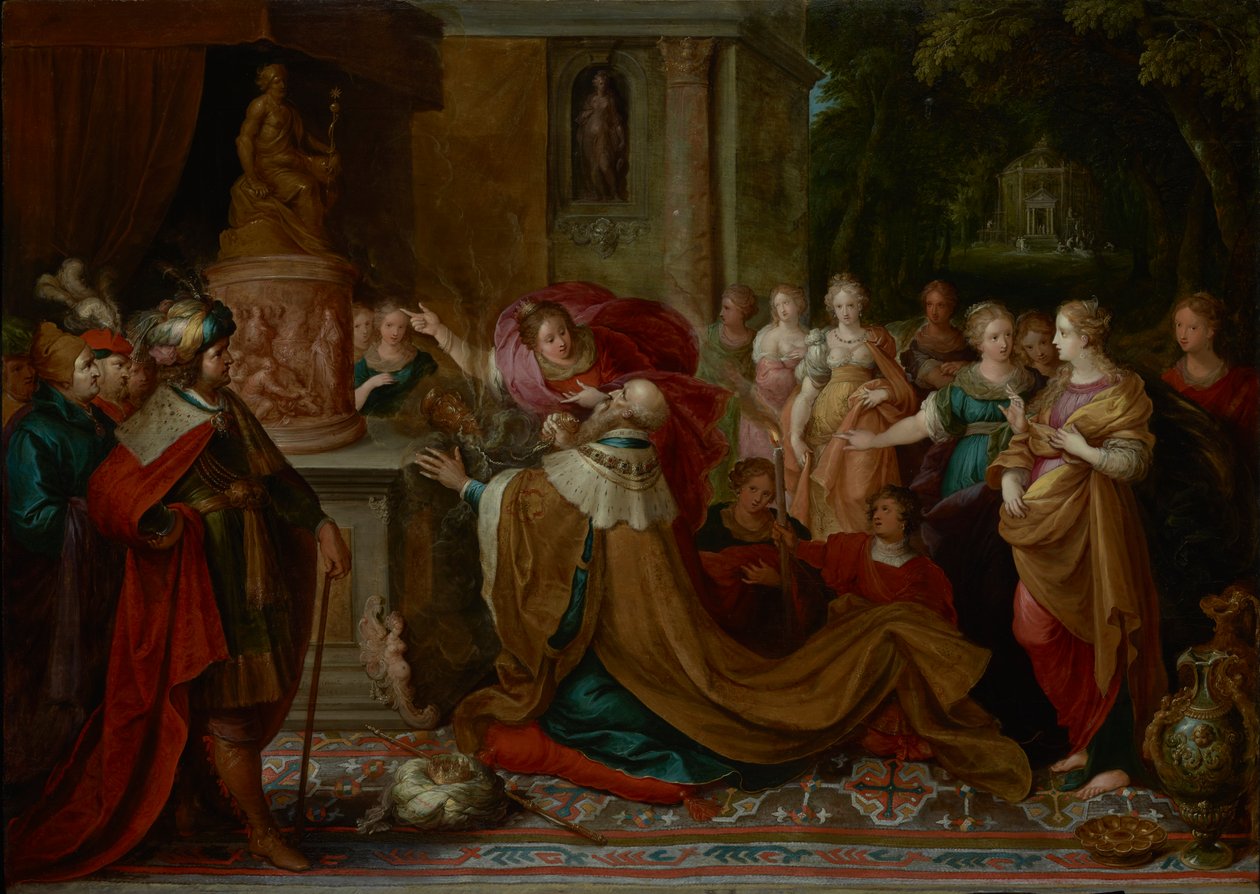 Salomos avgudsdyrkelse av Frans II the Younger Francken