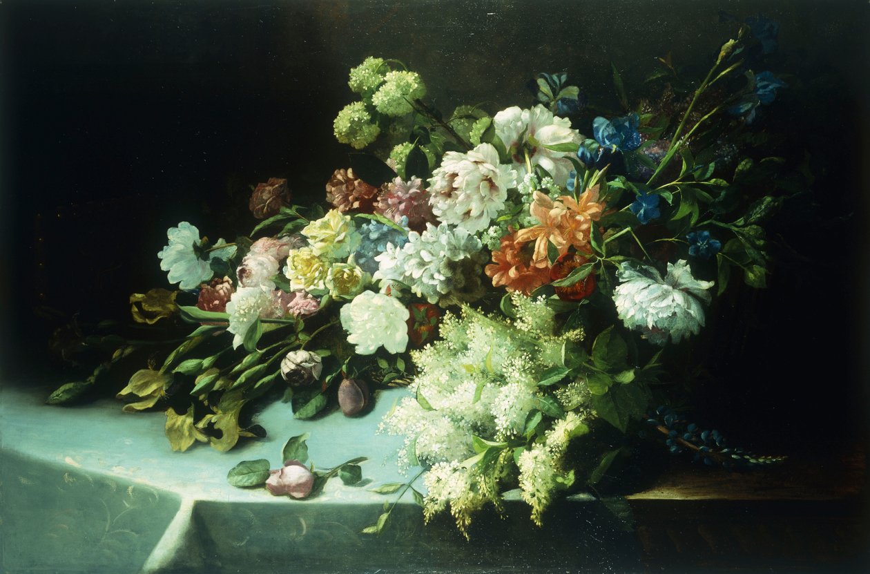 Blomsterstilleben av Frans Mortelmans