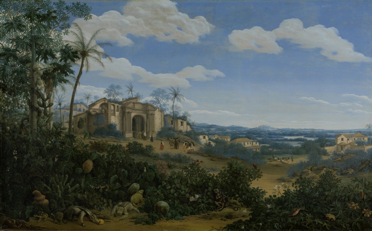 Utsikt over Olinda, Brasil, 1662 av Frans Post