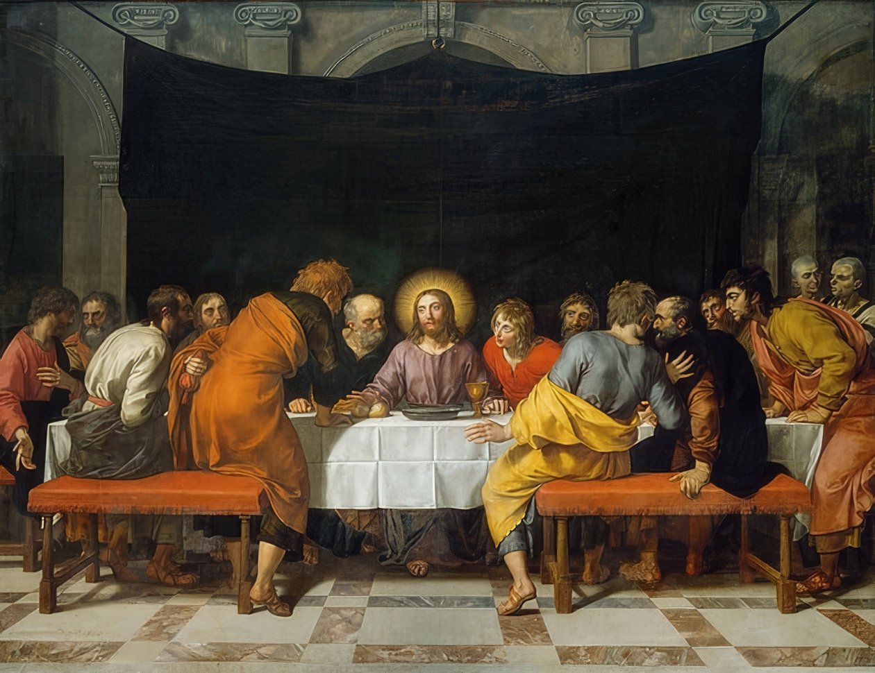 Det siste måltid. 1618 av Frans Pourbus the Younger