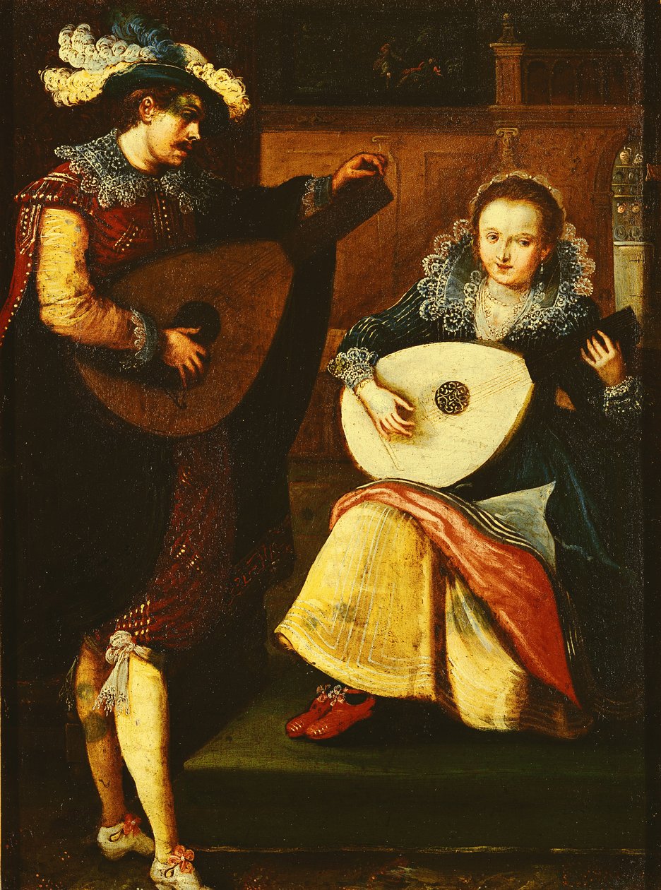 De fem sansene: Hørsel av Frans Pourbus the Younger
