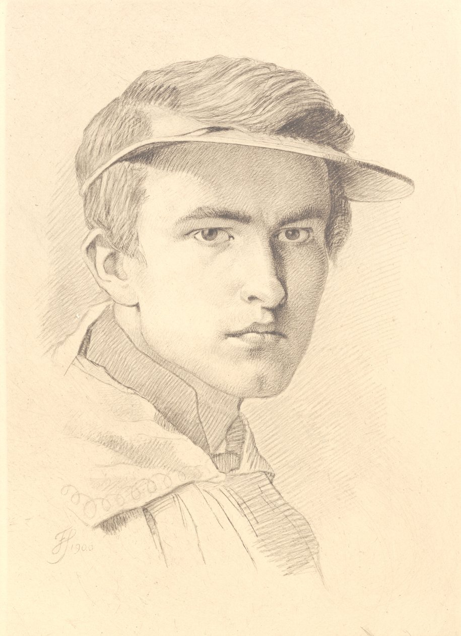 Portrett av J. Th. Lundbye av Frans Schwartz