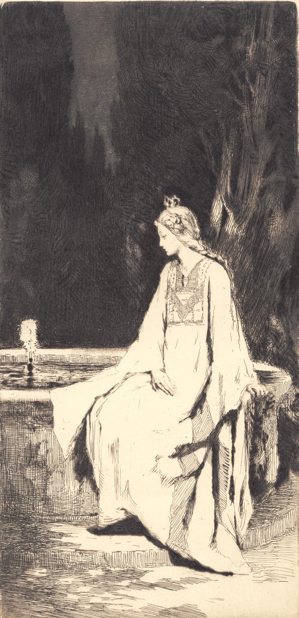 Prinsessen ved fontenen av Frans Schwartz