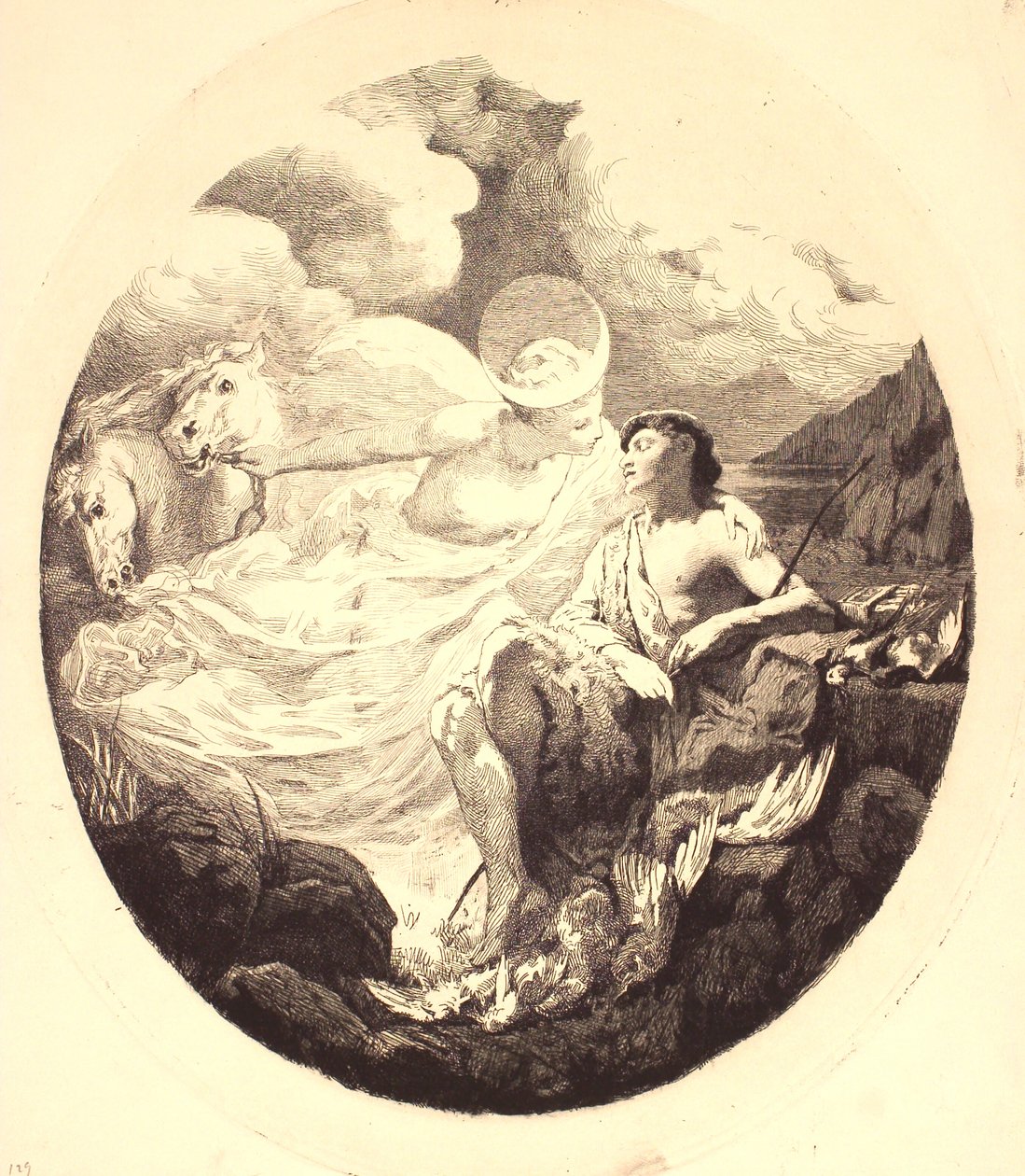 Selene og Endymion av Frans Schwartz
