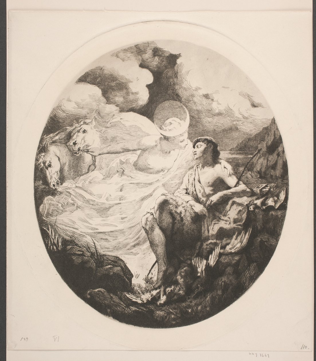 Selene og Endymion av Frans Schwartz