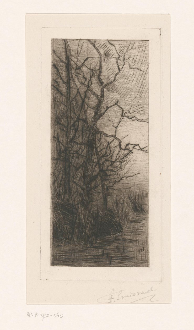 Trær ved vannet av Frans Smissaert (signed by artist)