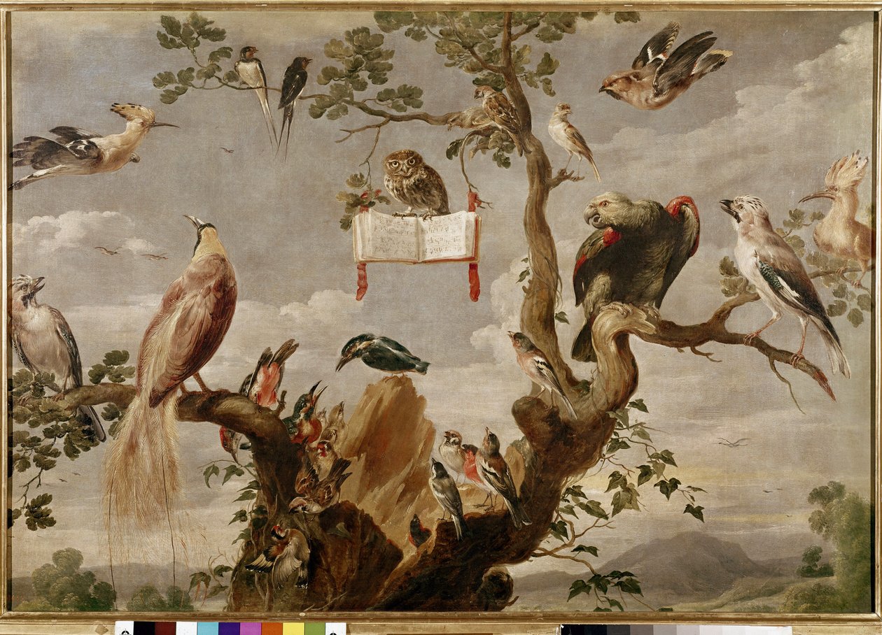 En fuglekonsert (olje på lerret av Frans Snyders