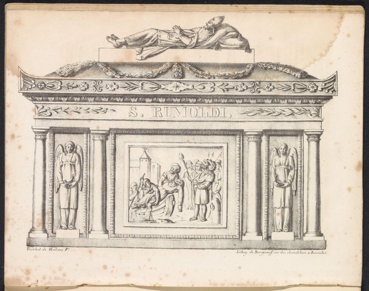 Relikvieskrinet fra Saint Rombout, 1825 av Frans Vervloet