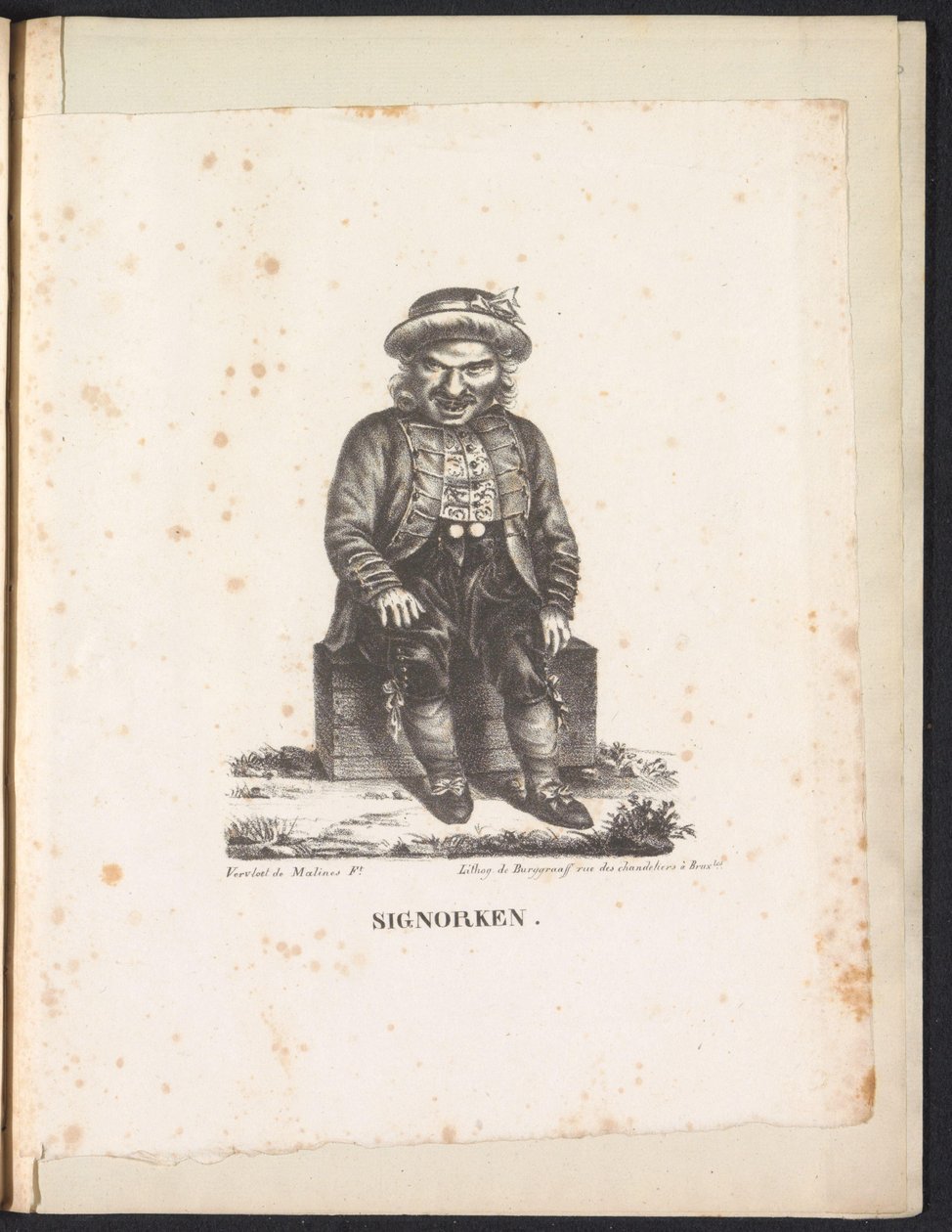 Sinjoorke, 1825 Signorken (tittel på objekt) av Frans Vervloet