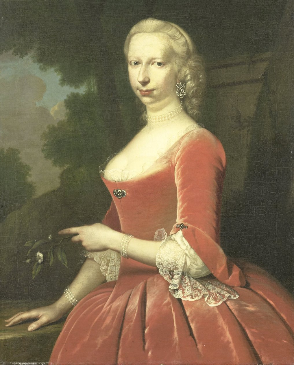 Portrett av en kvinne av Frans van der Mijn